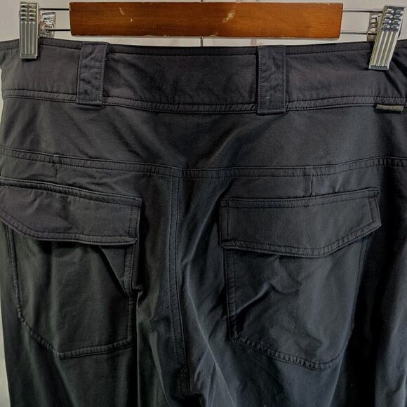 REI Co Op Pants Women 14 Black Screeline Hiking Nylon UPF Convertible Capri - Picture 6 of 15